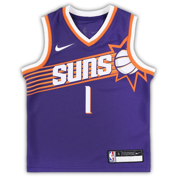 Devin Booker Phoenix Suns Nike Preschool Swingman Player Jersey - Icon Edition - Purple - Image 2