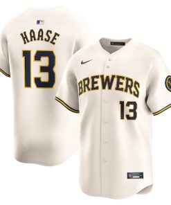 Eric Haase Milwaukee Brewers Nike Home Limited Player Jersey - Cream