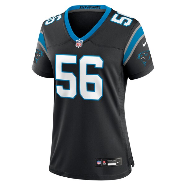 Trevin Wallace Carolina Panthers Nike Women's Game Jersey - Black - Image 3