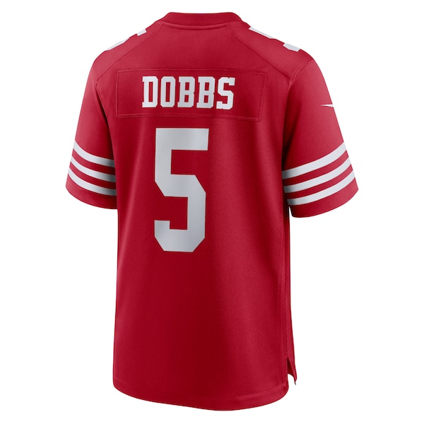 Joshua Dobbs San Francisco 49ers Nike Team Game Jersey - Scarlet - Image 3