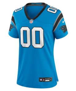 Alternative view of Carolina Panthers Nike Women's Alternate Custom Game Jersey - Blue