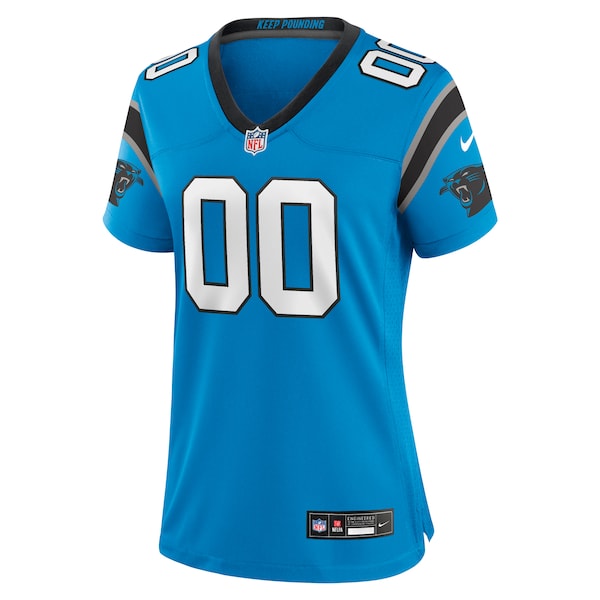 Carolina Panthers Nike Women's Alternate Custom Game Jersey - Blue - Image 2