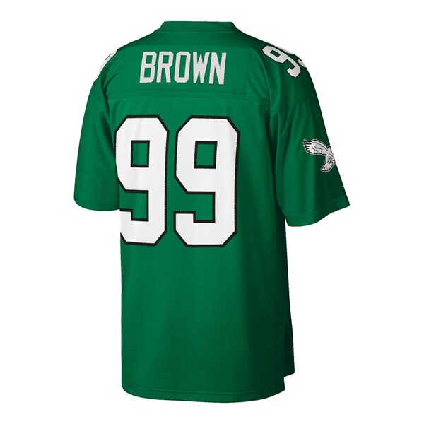 Jerome Brown Philadelphia Eagles Big & Tall 1990 Retired Player Replica Jersey - Kelly Green - Image 3