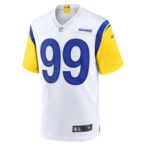 Aaron Donald Los Angeles Rams Nike Alternate Game Jersey - White/Cream - Image 3