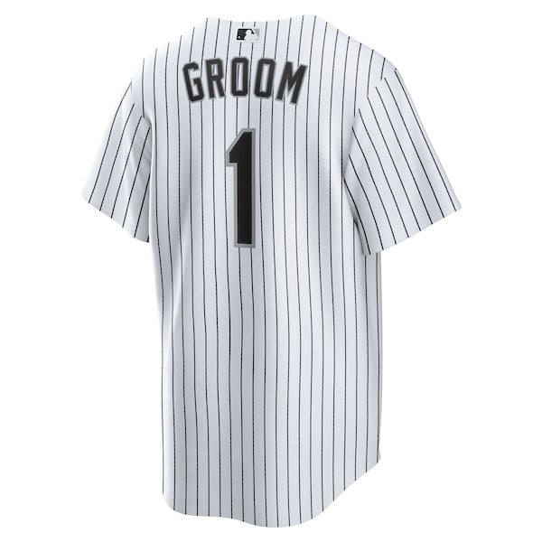 Chicago White Sox Nike #1 Groom Home Replica Jersey - White - Image 3