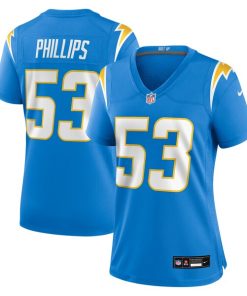 Del'Shawn Phillips Los Angeles Chargers Nike Women's Team Game Jersey -  Powder Blue