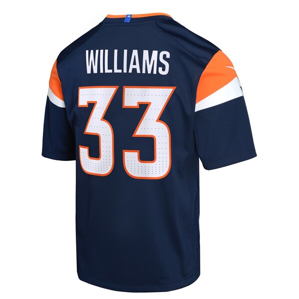 Javonte Williams Denver Broncos Nike Youth Alternate Game Jersey - Navy/Orange - Image 4