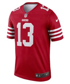 Alternative view of Brock Purdy San Francisco 49ers Nike Team  Legend Jersey - Scarlet