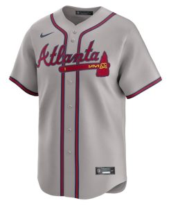 Alternative view of Matt Olson Atlanta Braves Nike Road Limited Player Jersey - Gray