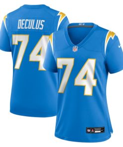 Austin Deculus Los Angeles Chargers Nike Women's Team Game Jersey -  Powder Blue