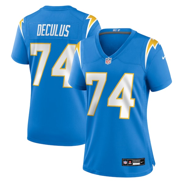 Austin Deculus Los Angeles Chargers Nike Women's Team Game Jersey - Powder Blue