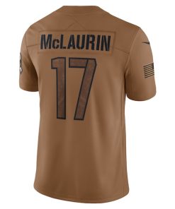 Alternative view of Terry McLaurin Washington Commanders Nike 2023 Salute To Service Limited Jersey - Brown