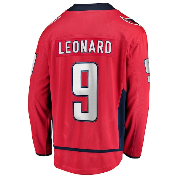 Ryan Leonard Washington Capitals Home Breakaway Jersey - Red - Image 3