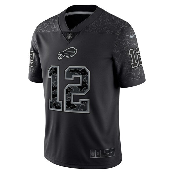 Jim Kelly Buffalo Bills Nike Retired Player RFLCTV Limited Jersey - Black - Image 3
