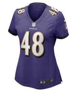 Alternative view of Jeremiah Moon Baltimore Ravens Nike Women's Game Player Jersey - Purple