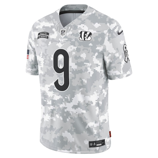 Joe Burrow Cincinnati Bengals Nike 2024 Salute to Service Limited Jersey - Arctic Camo - Image 2