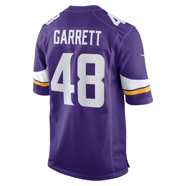 Chris Garrett Minnesota Vikings Nike Home Game Player Jersey - Purple - Image 3