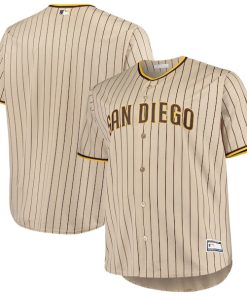 San Diego Padres Big & Tall Road Replica Team Jersey - Brown