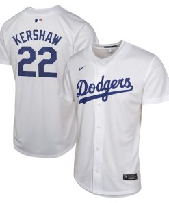 Clayton Kershaw Los Angeles Dodgers Nike Youth Home Player Game Jersey - White