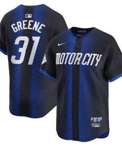 Riley Greene Detroit Tigers Nike 2024 City Connect Limited Jersey - Navy