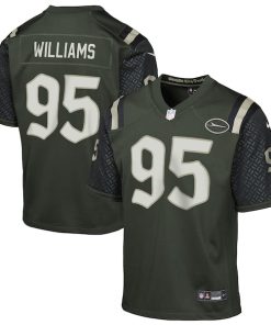 Quinnen Williams New York Jets Nike Youth 2025 Rivalries Collection Game Jersey - Gotham Green