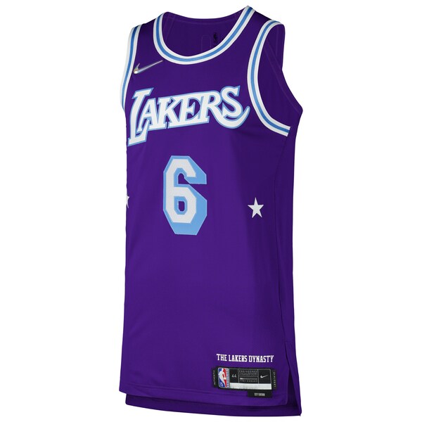 LeBron James Los Angeles Lakers Nike Authentic Player Jersey - City Edition - Purple - Image 2