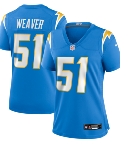Rashad Weaver Los Angeles Chargers Nike Women's Team Game Jersey -  Powder Blue