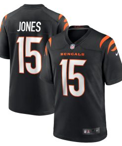 Charlie Jones Cincinnati Bengals Nike Team Game Jersey -  Black