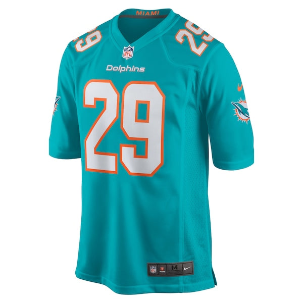 Brandon Jones Miami Dolphins Nike Team Game Jersey - Aqua - Image 2