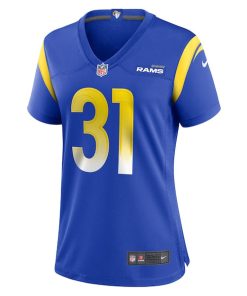 Alternative view of Nick Hampton Los Angeles Rams Nike Women's Home Game Jersey - Royal