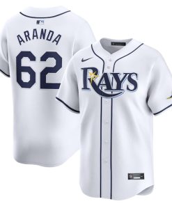Jonathan Aranda Tampa Bay Rays Nike Home Limited Player Jersey - White
