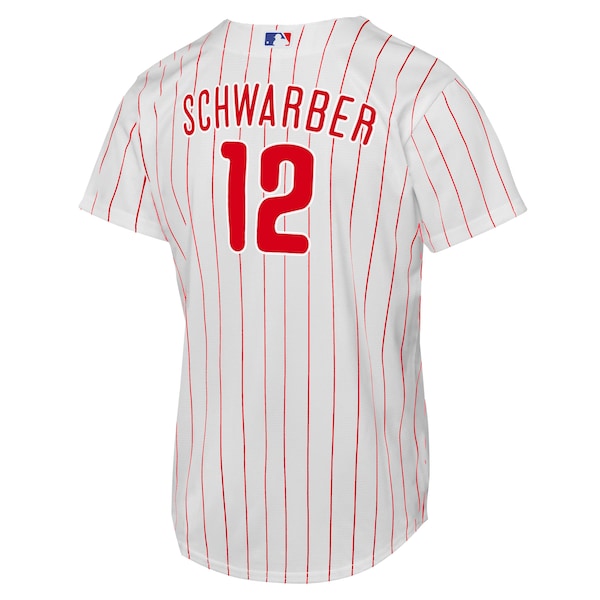 Kyle Schwarber Philadelphia Phillies Nike Youth Replica Jersey - White - Image 3