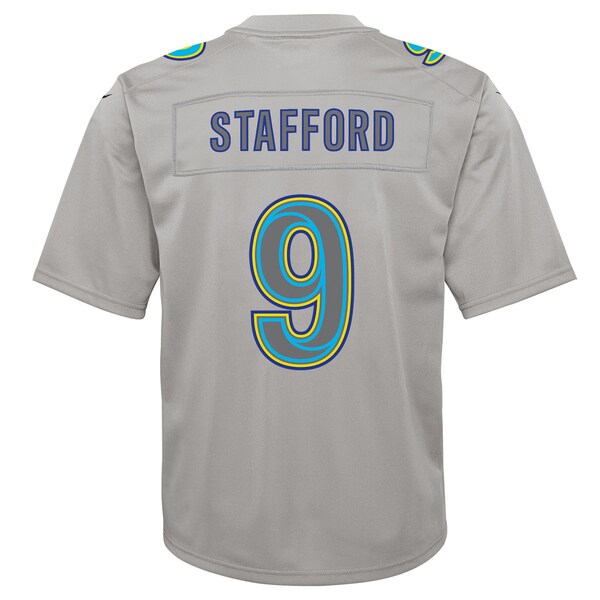 Matthew Stafford Los Angeles Rams Nike Youth Atmosphere Game Jersey - Gray - Image 4