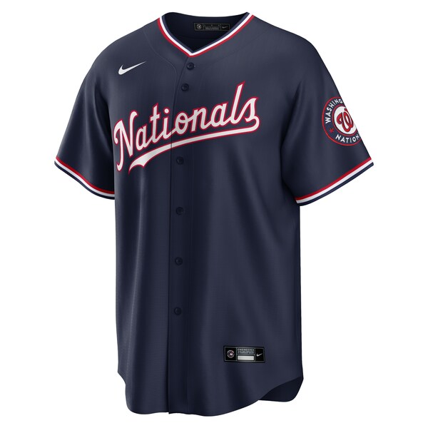 Washington Nationals Nike Alternate Replica Team Jersey - Navy - Image 2