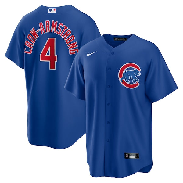 Pete Crow-Armstrong Chicago Cubs Nike Alternate Replica Jersey - Royal/White - Image 4