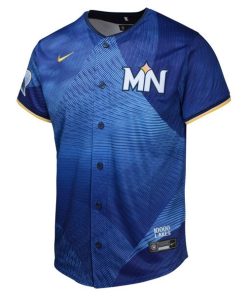 Alternative view of Minnesota Twins Nike Youth 2024 City Connect Limited Jersey - Royal
