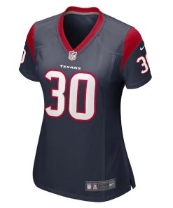 Alternative view of Ka'Dar Hollman Houston Texans Nike Women's Team Game Jersey -  Navy