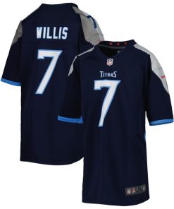 Malik Willis Tennessee Titans Nike Youth Game Jersey - Navy