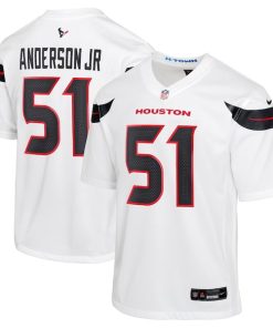 Alternative view of Will Anderson Jr. Houston Texans Nike Youth Game Jersey - White