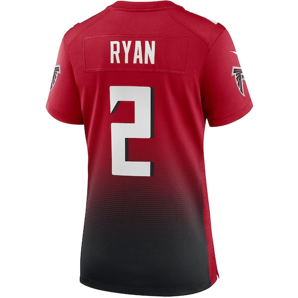 Matt Ryan Atlanta Falcons Nike Women's 2nd Alternate Game Jersey - Red - Image 3