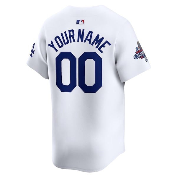 Los Angeles Dodgers Nike 2024 World Series Champions Home Custom Limited Jersey - White - Image 3