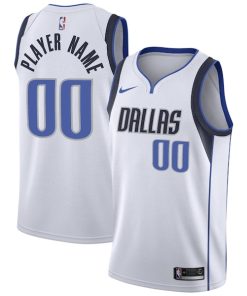 Dallas Mavericks Nike Custom Swingman Jersey White - Association Edition