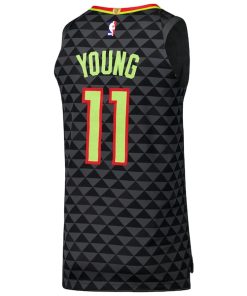 Alternative view of Trae Young Atlanta Hawks Nike Authentic Player Jersey - Icon Edition - Black