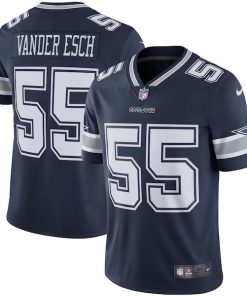 Alternative view of Leighton Vander Esch Dallas Cowboys Nike Vapor Limited Player Jersey - Navy/White