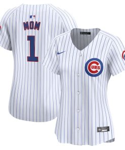 Chicago Cubs Nike Women's #1 Mom Home Limited Jersey - White