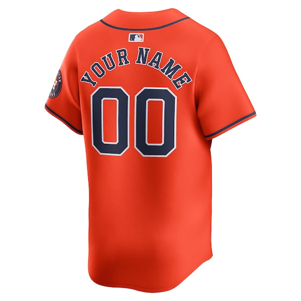 Houston Astros Nike Alternate Limited Custom Jersey?ยจC Orange - Image 3