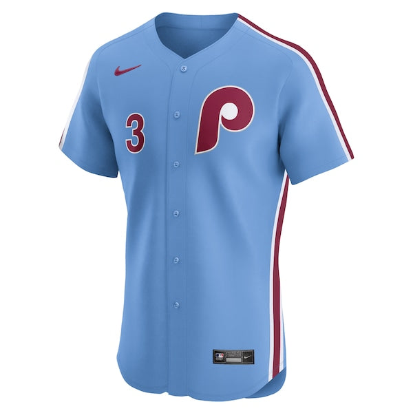 Bryce Harper Philadelphia Phillies Nike Alternate Elite Jersey - Light Blue/Cream/White - Image 3