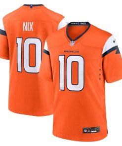 Bo Nix Denver Broncos Nike 2024 NFL Draft First Round Pick Player Game Jersey - Orange