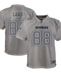 CeeDee Lamb Dallas Cowboys Nike Youth Atmosphere Game Jersey - Gray