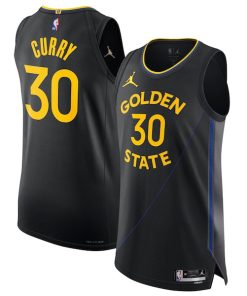 Stephen Curry Golden State Warriors Jordan Brand 2024/25 Authentic Jersey - Statement Edition - Black
